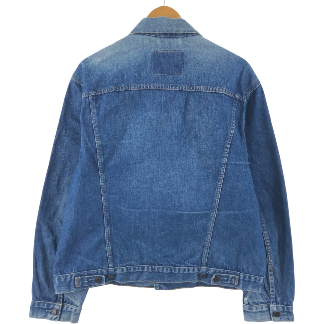 Levi's 70550-0401 Euro Model Denim Jacket, G-Jean, Men's XL Size cotton blue type Vintage Second Hand