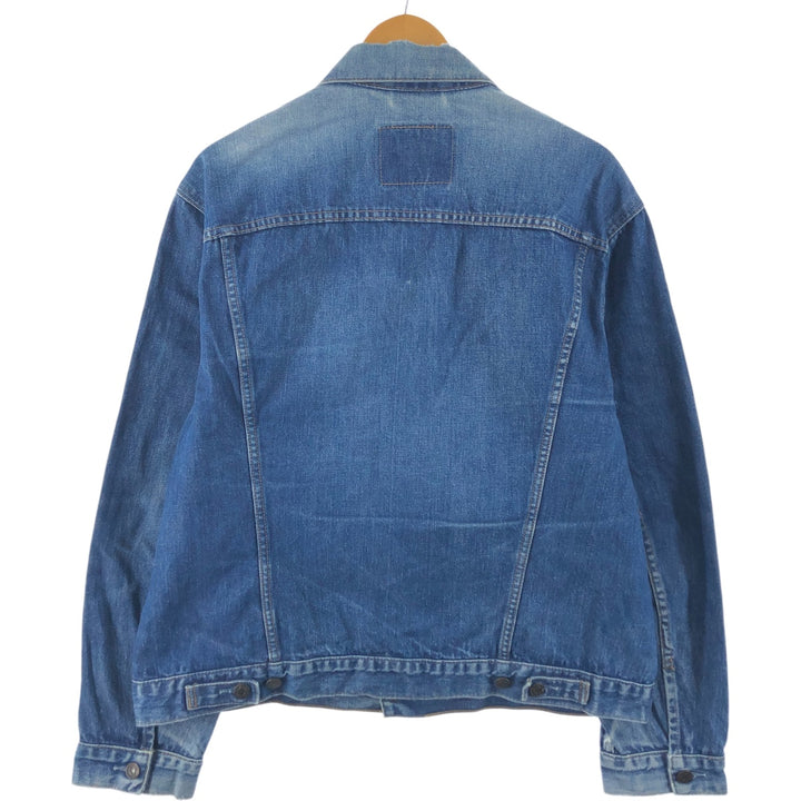 Levi's 70550-0401 Euro Model Denim Jacket, G-Jean, Men's XL Size cotton blue type Vintage Second Hand