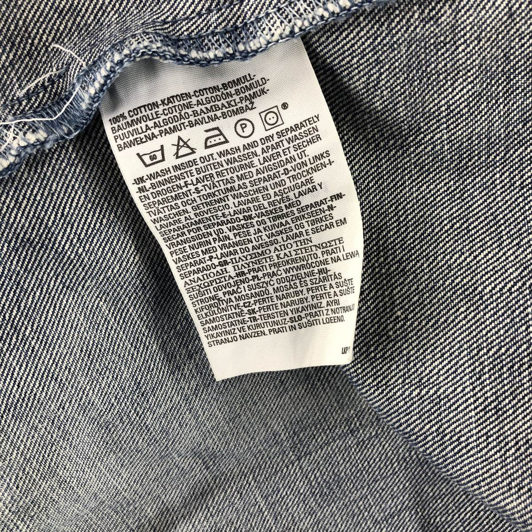 Levi's 70550-0401 Euro Model Denim Jacket, G-Jean, Men's XL Size cotton blue type Vintage Second Hand