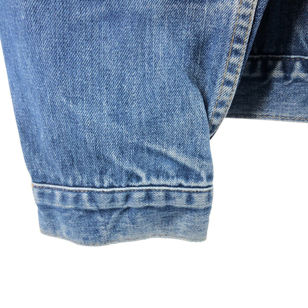 Levi's 70550-0401 Euro Model Denim Jacket, G-Jean, Men's XL Size cotton blue type Vintage Second Hand