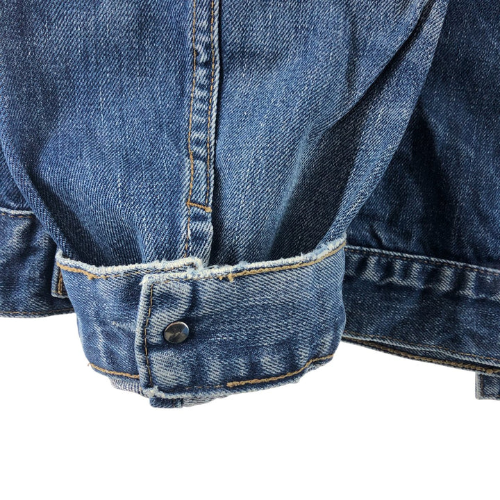 Levi's 70550-0401 Euro Model Denim Jacket, G-Jean, Men's XL Size cotton blue type Vintage Second Hand