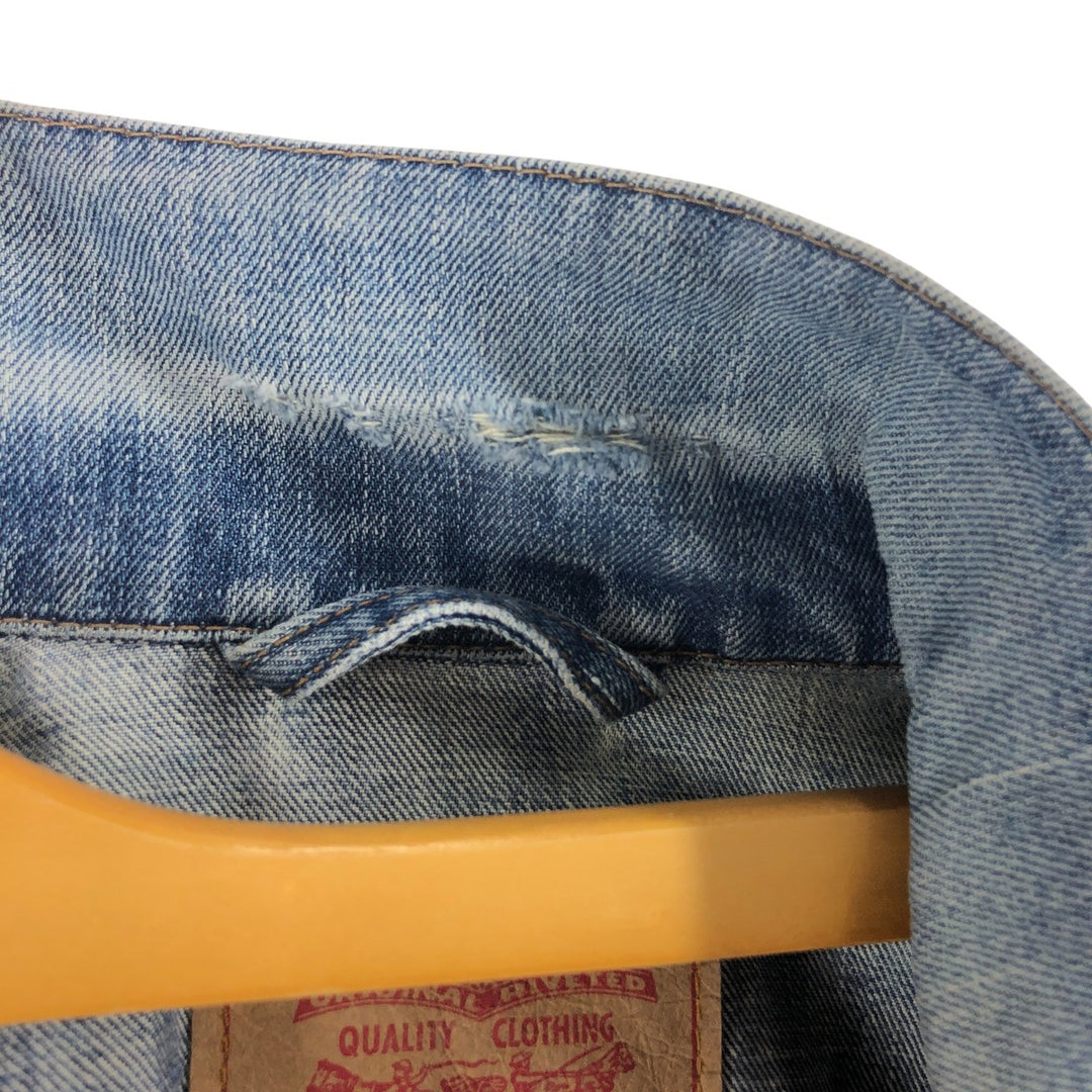 Levi's 70550-0401 Euro Model Denim Jacket, G-Jean, Men's XL Size cotton blue type Vintage Second Hand