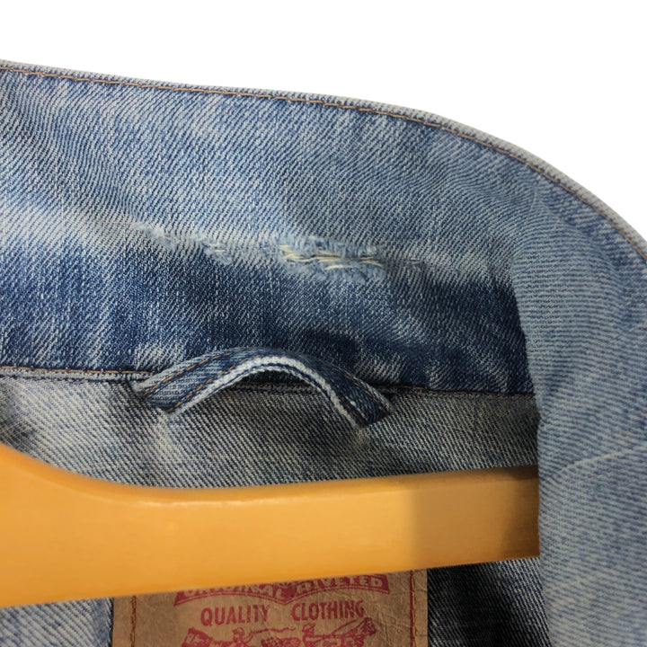 Levi's 70550-0401 Euro Model Denim Jacket, G-Jean, Men's XL Size cotton blue type Vintage Second Hand
