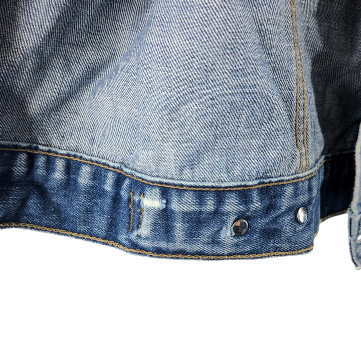 Levi's 70550-0401 Euro Model Denim Jacket, G-Jean, Men's XL Size cotton blue type Vintage Second Hand