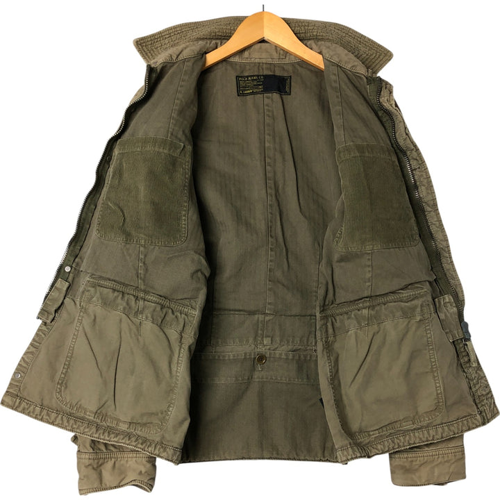 00'S Ralph Lauren POLO JEANS COMPANY Military Jacket Men's M cotton Khaki type Vintage Second Hand