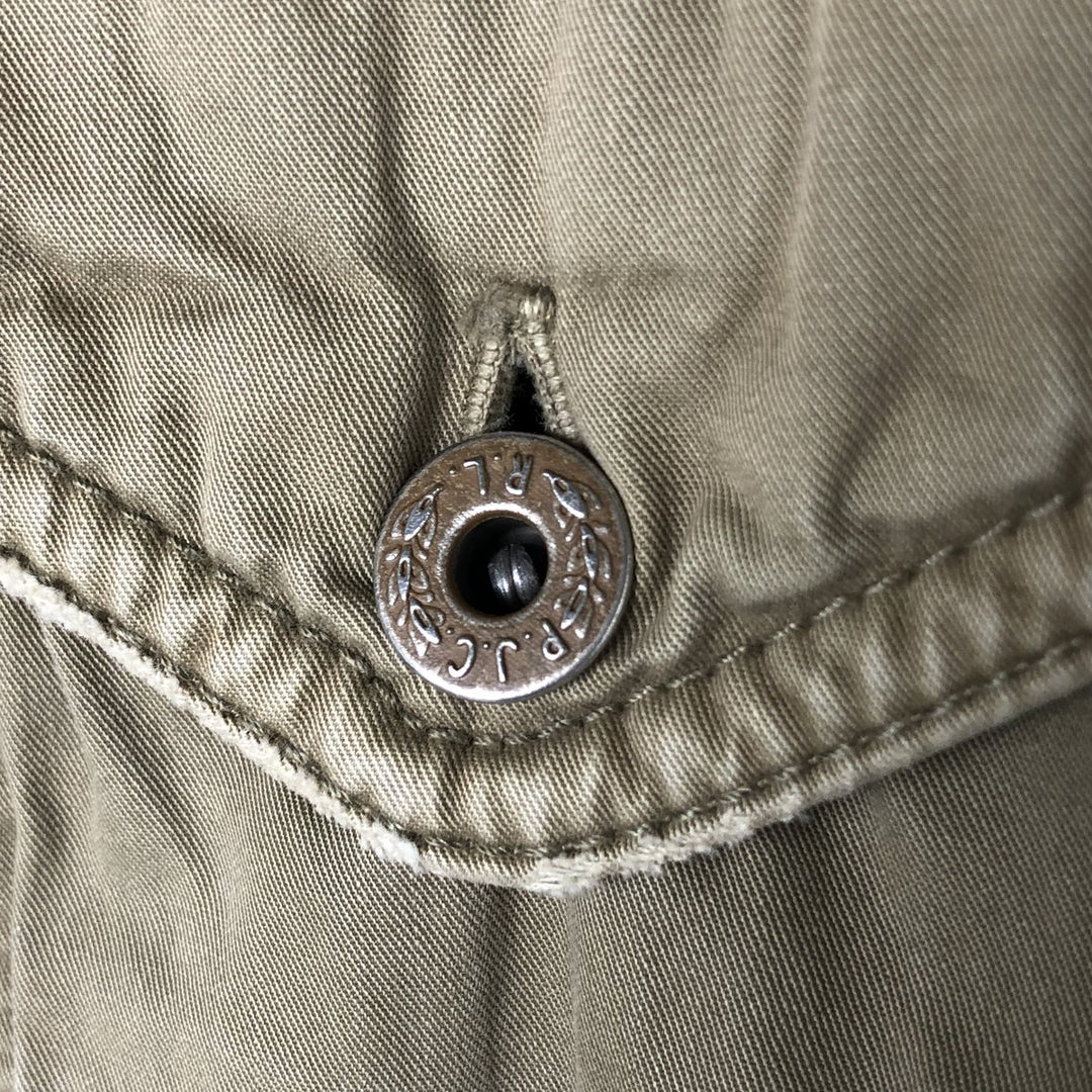 00'S Ralph Lauren POLO JEANS COMPANY Military Jacket Men's M cotton Khaki type Vintage Second Hand