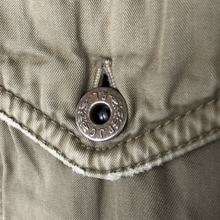00'S Ralph Lauren POLO JEANS COMPANY Military Jacket Men's M cotton Khaki type Vintage Second Hand