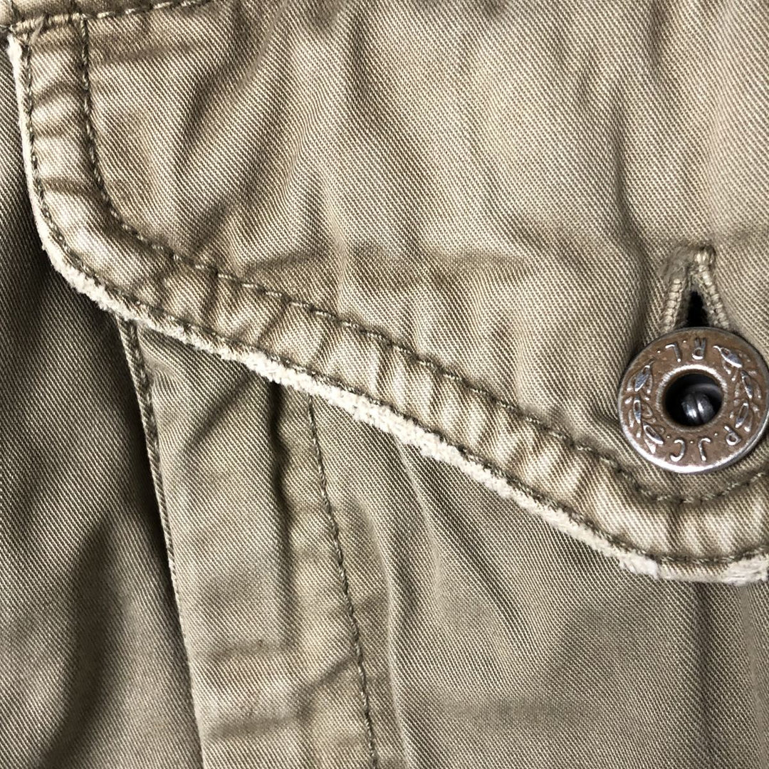 00'S Ralph Lauren POLO JEANS COMPANY Military Jacket Men's M cotton Khaki type Vintage Second Hand