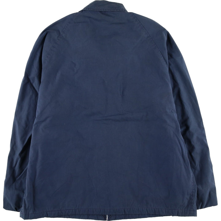 1990'S US Navy Military Utility Jacket, Made in USA, Size 48L (Men's L), Vintage polyester navy blue type Vintage Second Hand