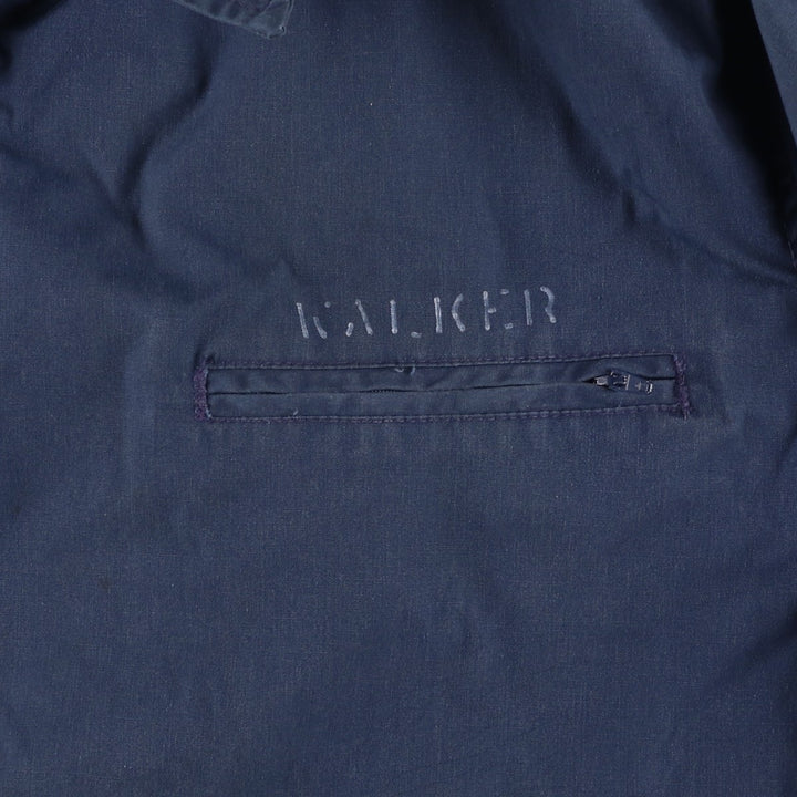 1990'S US Navy Military Utility Jacket, Made in USA, Size 48L (Men's L), Vintage polyester navy blue type Vintage Second Hand