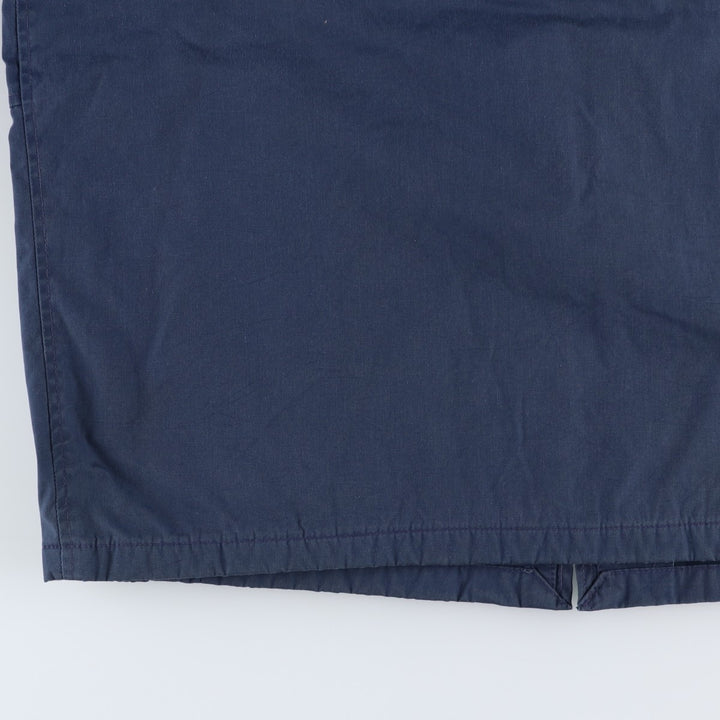 1990'S US Navy Military Utility Jacket, Made in USA, Size 48L (Men's L), Vintage polyester navy blue type Vintage Second Hand