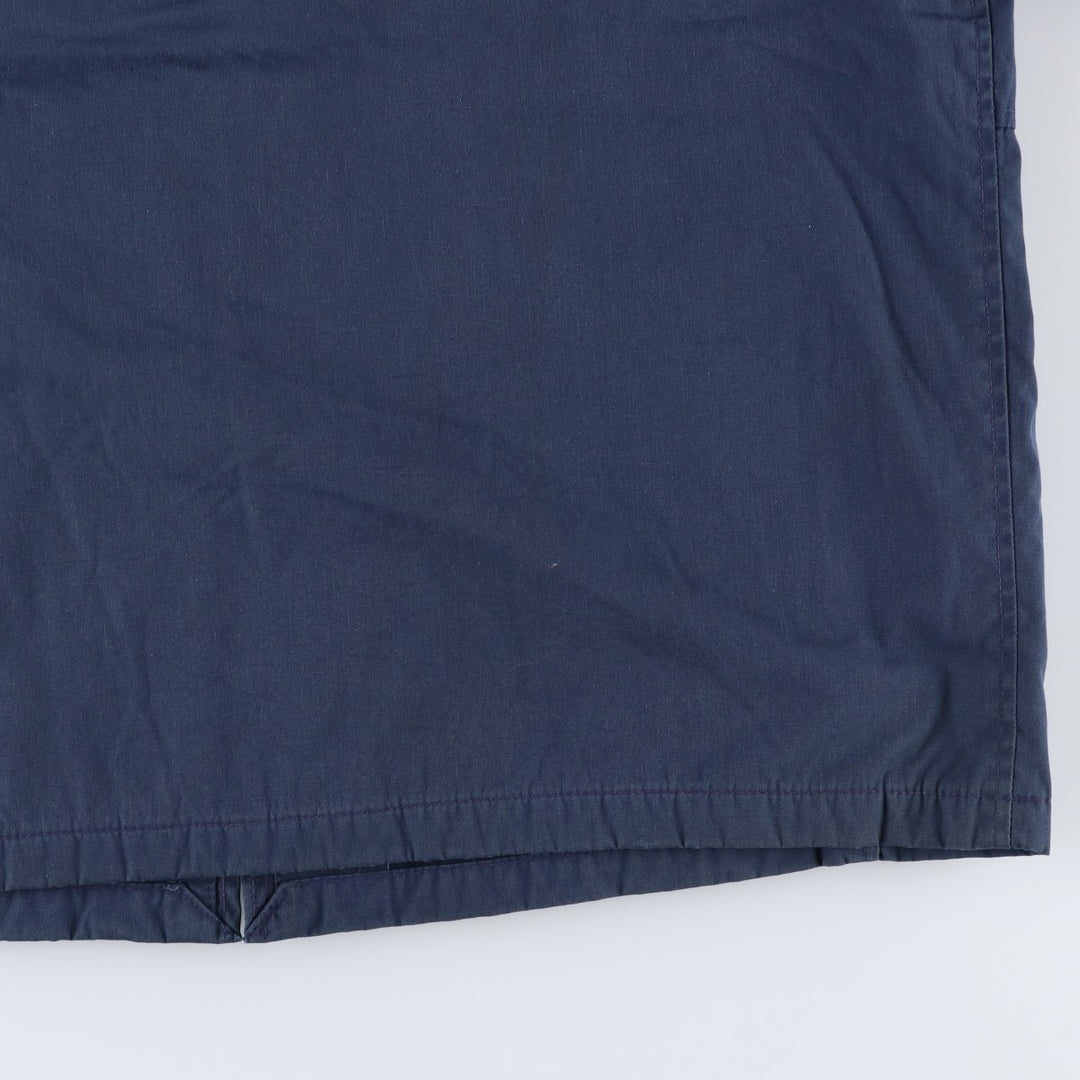 1990'S US Navy Military Utility Jacket, Made in USA, Size 48L (Men's L), Vintage polyester navy blue type Vintage Second Hand