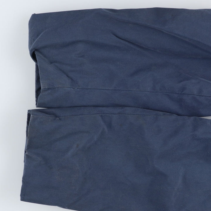 1990'S US Navy Military Utility Jacket, Made in USA, Size 48L (Men's L), Vintage polyester navy blue type Vintage Second Hand