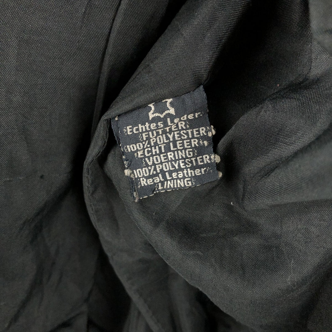 Vintage A-2 Leather Flight Jacket, Men's Size Medium genuine leather black type Vintage Second Hand