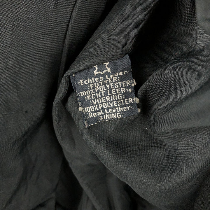 Vintage A-2 Leather Flight Jacket, Men's Size Medium genuine leather black type Vintage Second Hand