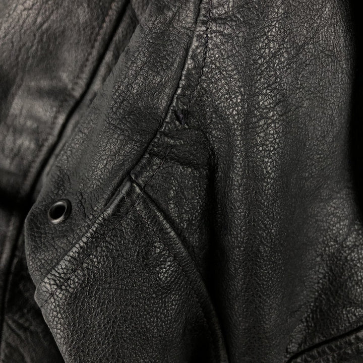 Vintage A-2 Leather Flight Jacket, Men's Size Medium genuine leather black type Vintage Second Hand