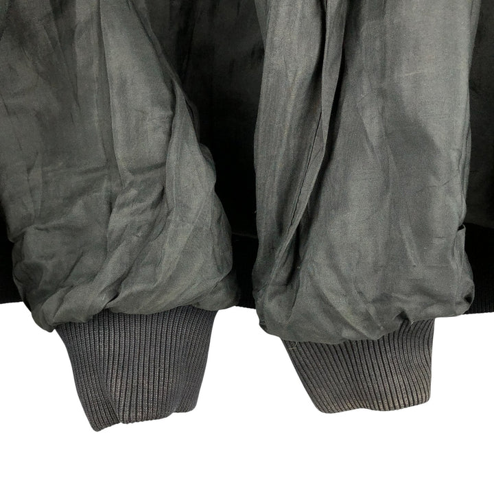 Vintage A-2 Leather Flight Jacket, Men's Size Medium genuine leather black type Vintage Second Hand