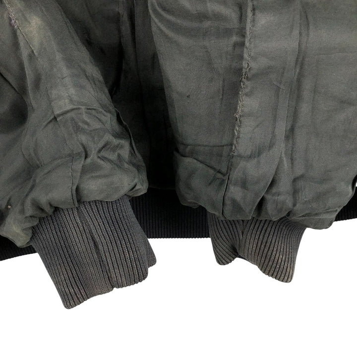 Vintage A-2 Leather Flight Jacket, Men's Size Medium genuine leather black type Vintage Second Hand