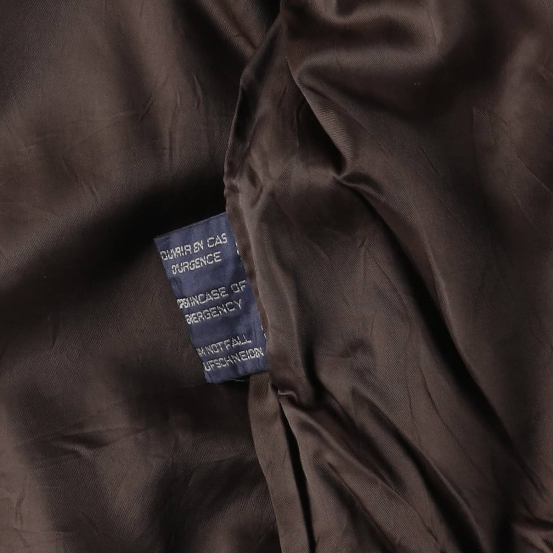 DANIEL HECHTER swing-top leather jacket, men's size XL, vintage genuine leather brown type Vintage Second Hand