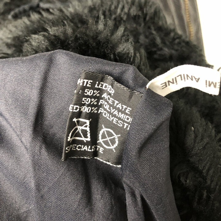 THE PILOT G-1 Type Leather Flight Jacket, Men's XL genuine leather black type Vintage Second Hand