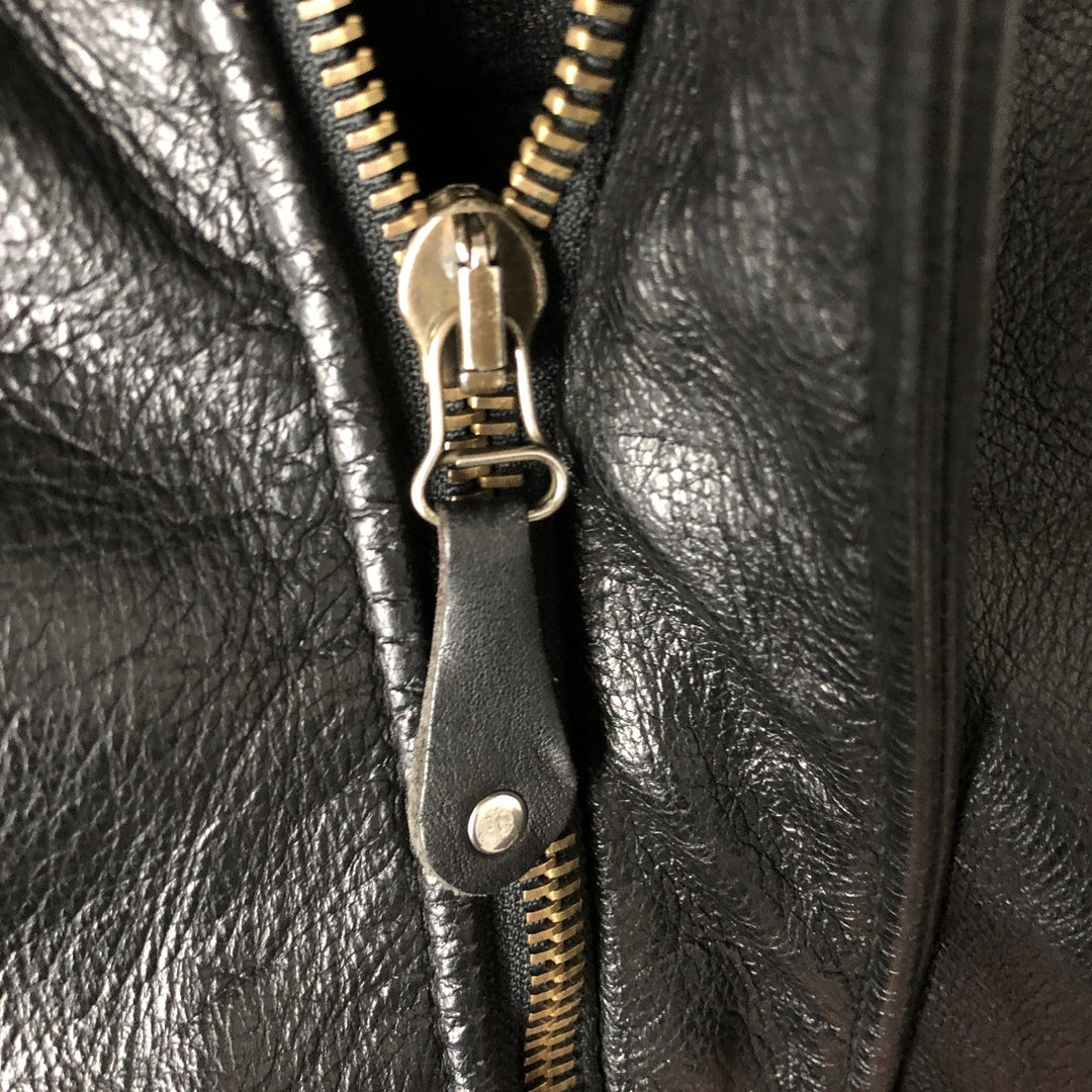 THE PILOT G-1 Type Leather Flight Jacket, Men's XL genuine leather black type Vintage Second Hand