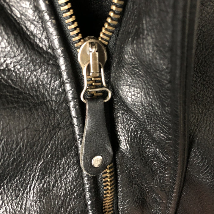 THE PILOT G-1 Type Leather Flight Jacket, Men's XL genuine leather black type Vintage Second Hand