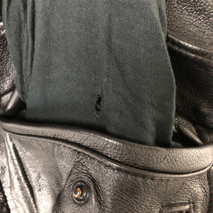 THE PILOT G-1 Type Leather Flight Jacket, Men's XL genuine leather black type Vintage Second Hand