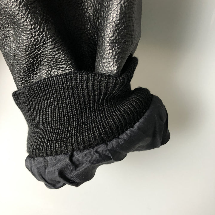 THE PILOT G-1 Type Leather Flight Jacket, Men's XL genuine leather black type Vintage Second Hand