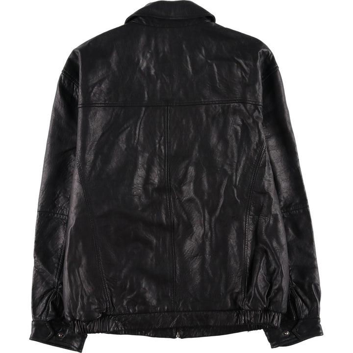 JOS.A.BANK Swing Top Leather Blouson, Men's Size M genuine leather black type Vintage Second Hand