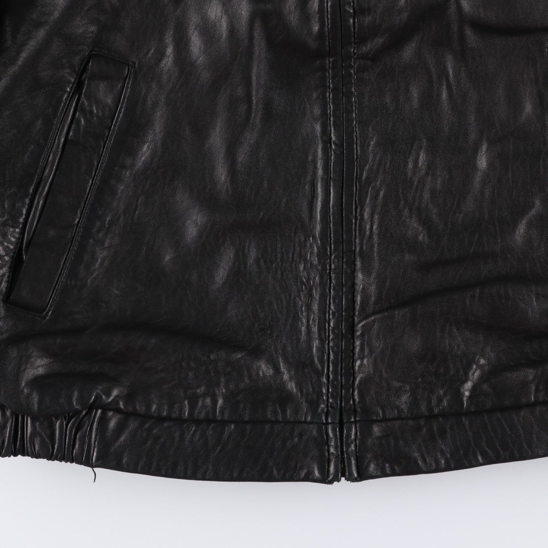 JOS.A.BANK Swing Top Leather Blouson, Men's Size M genuine leather black type Vintage Second Hand