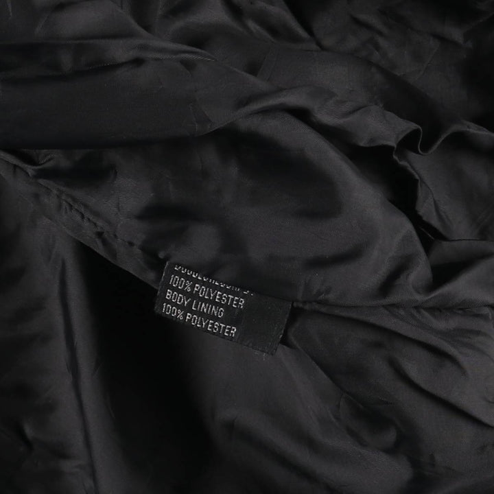 A-2 type leather flight jacket, men's size L unclear black type Vintage Second Hand