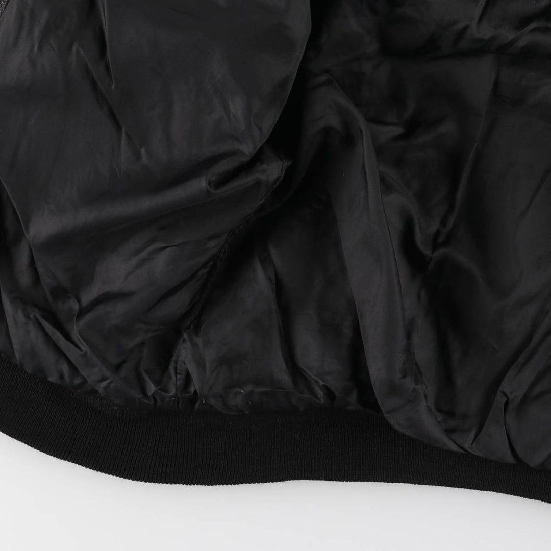 A-2 type leather flight jacket, men's size L unclear black type Vintage Second Hand