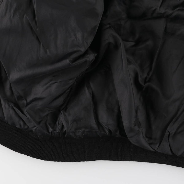 A-2 type leather flight jacket, men's size L unclear black type Vintage Second Hand