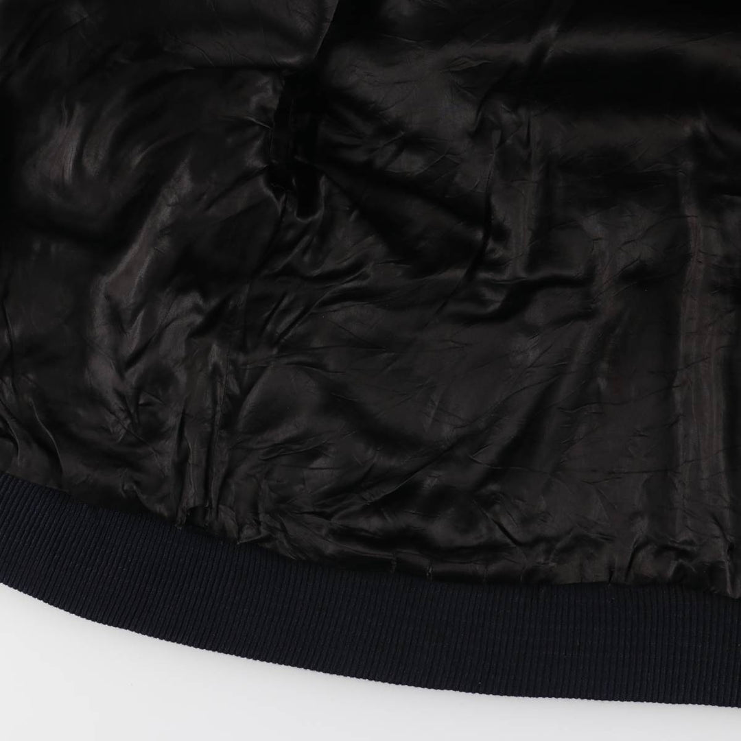 A-2 type leather flight jacket, men's size M unclear black type Vintage Second Hand