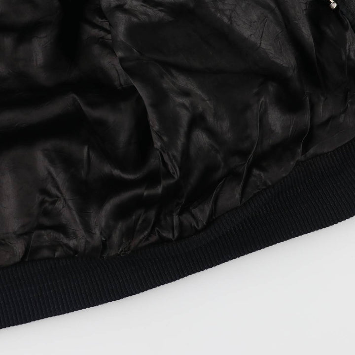 A-2 type leather flight jacket, men's size M unclear black type Vintage Second Hand