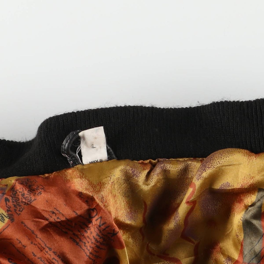 Vintage leather jacket, men's size XL unclear black type Vintage Second Hand