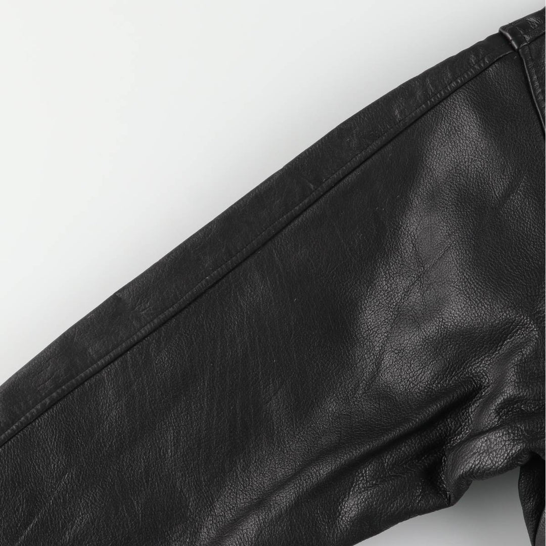 Vintage leather jacket, men's size XL unclear black type Vintage Second Hand