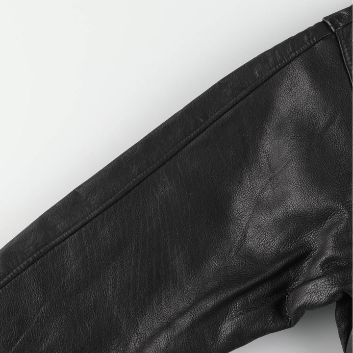 Vintage leather jacket, men's size XL unclear black type Vintage Second Hand