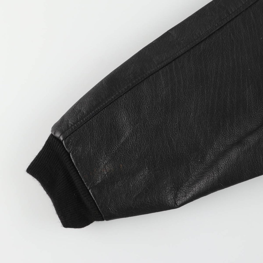 Vintage leather jacket, men's size XL unclear black type Vintage Second Hand