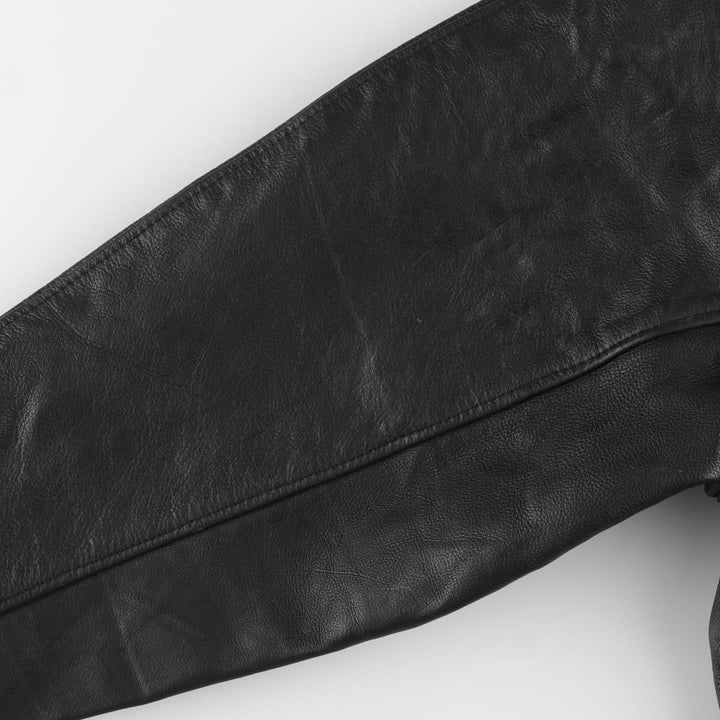 Vintage leather jacket, men's size XL unclear black type Vintage Second Hand