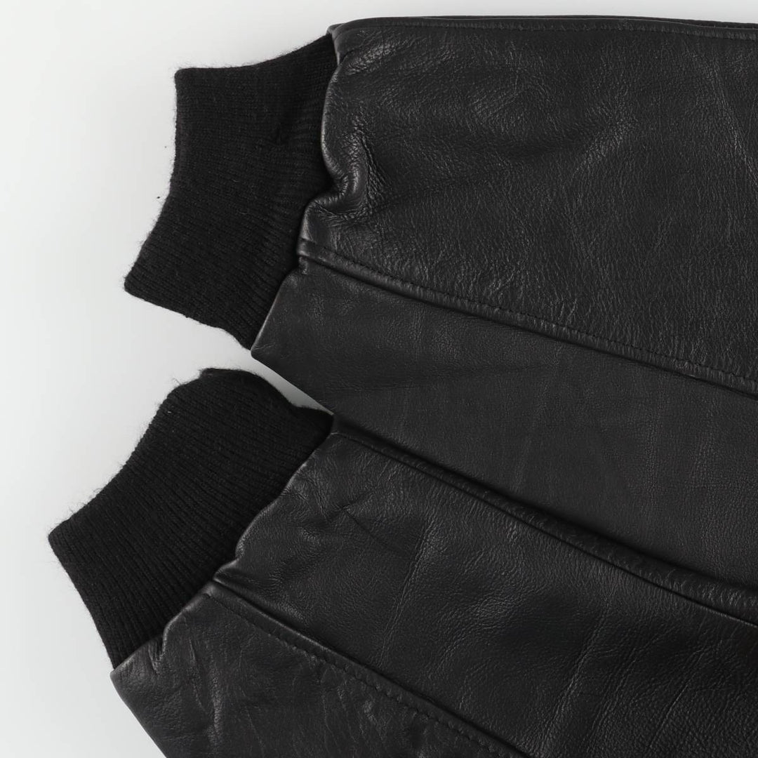 Vintage leather jacket, men's size XL unclear black type Vintage Second Hand