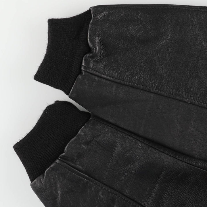 Vintage leather jacket, men's size XL unclear black type Vintage Second Hand