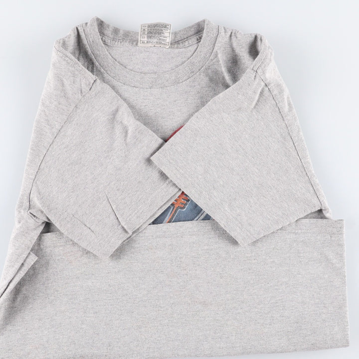 90'S Nike Printed T-shirt Made in USA Men's L Size Vintage cotton gray type Vintage Second Hand