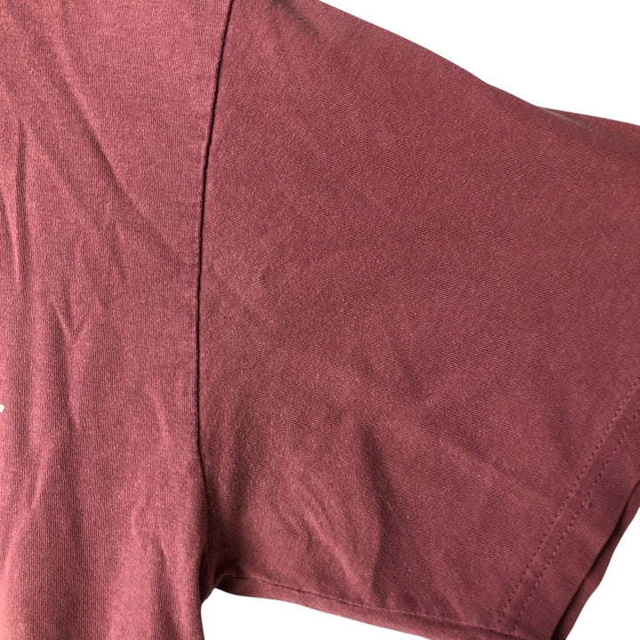 STUSSY logo print T-shirt, men's size M cotton pink type Vintage Second Hand