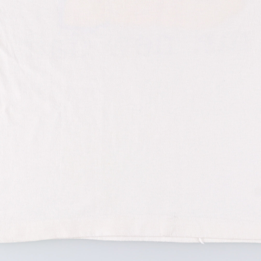 90'S Fruit of the Loom printed T-shirt, made in the USA, men's size M, vintage cotton white type Vintage Second Hand