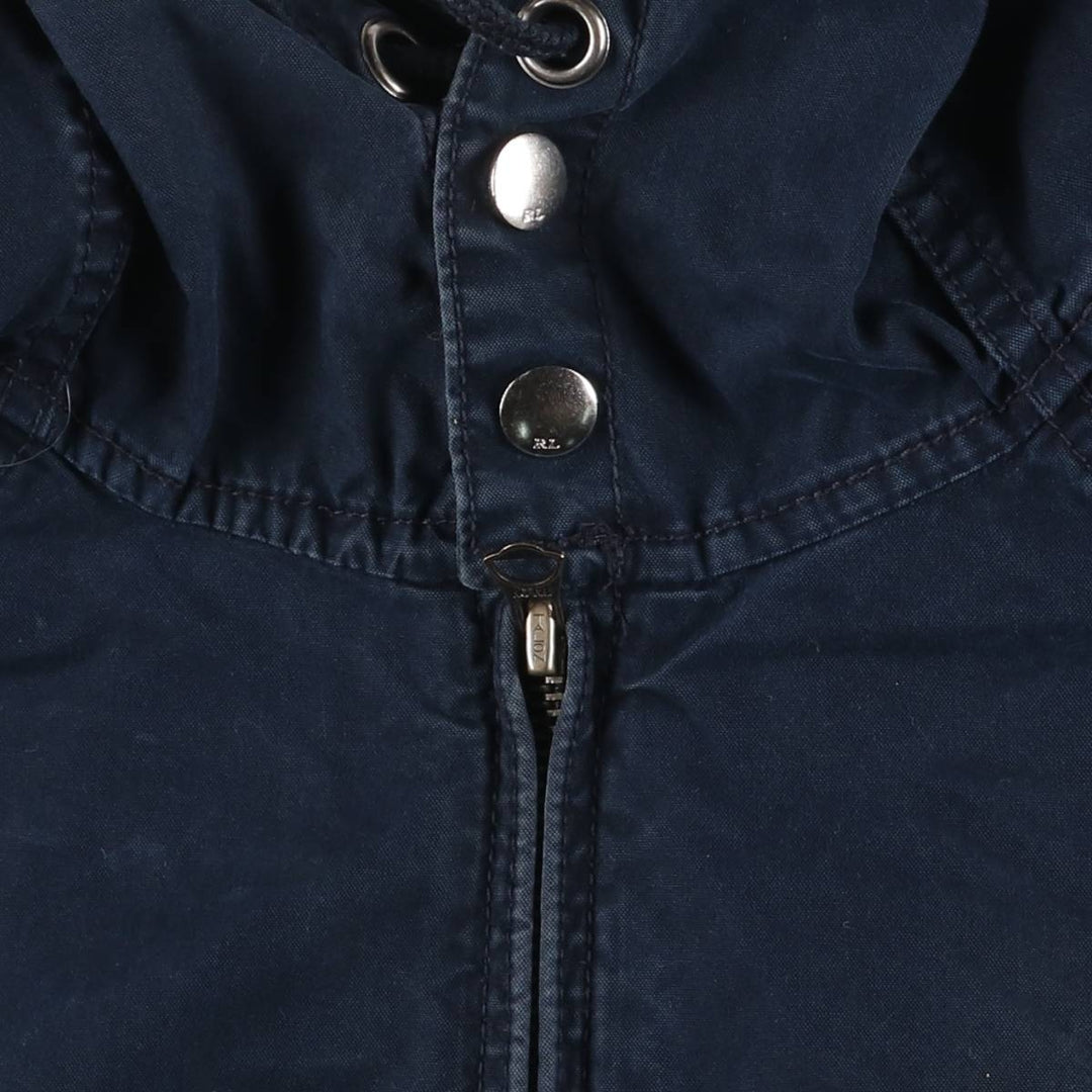 Ralph Lauren POLO RALPH LAUREN cotton hoodie, men's XL size cotton navy blue type Vintage Second Hand