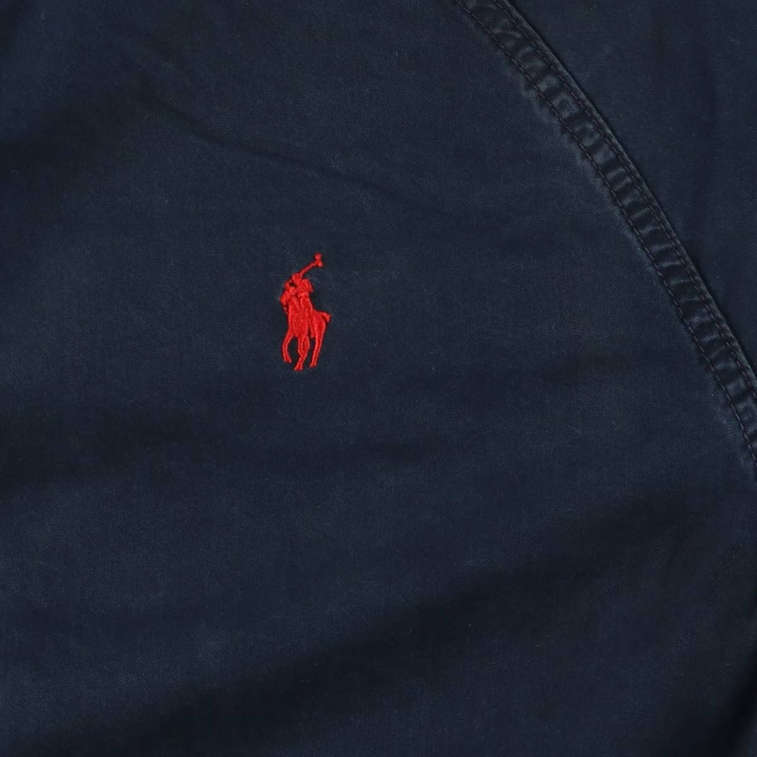Ralph Lauren POLO RALPH LAUREN cotton hoodie, men's XL size cotton navy blue type Vintage Second Hand