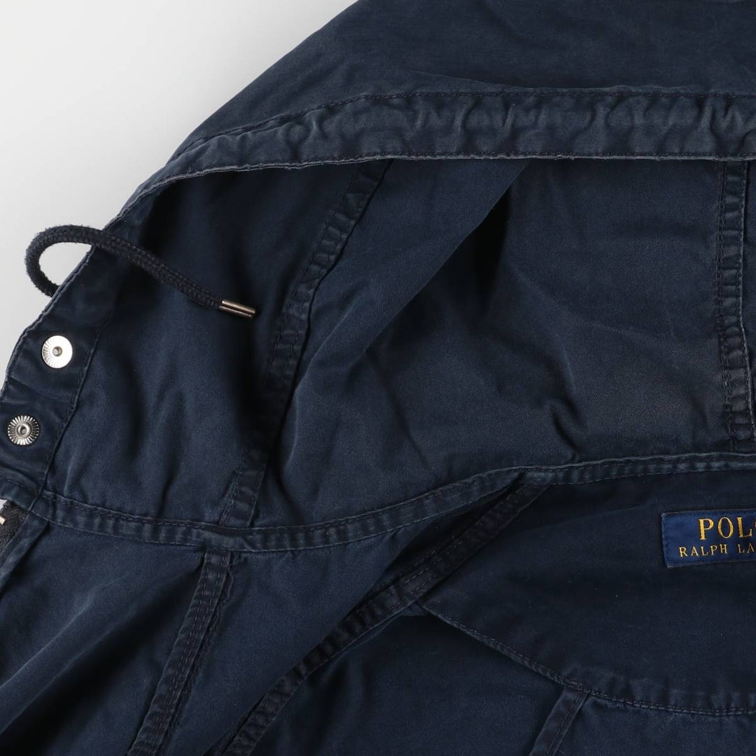 Ralph Lauren POLO RALPH LAUREN cotton hoodie, men's XL size cotton navy blue type Vintage Second Hand