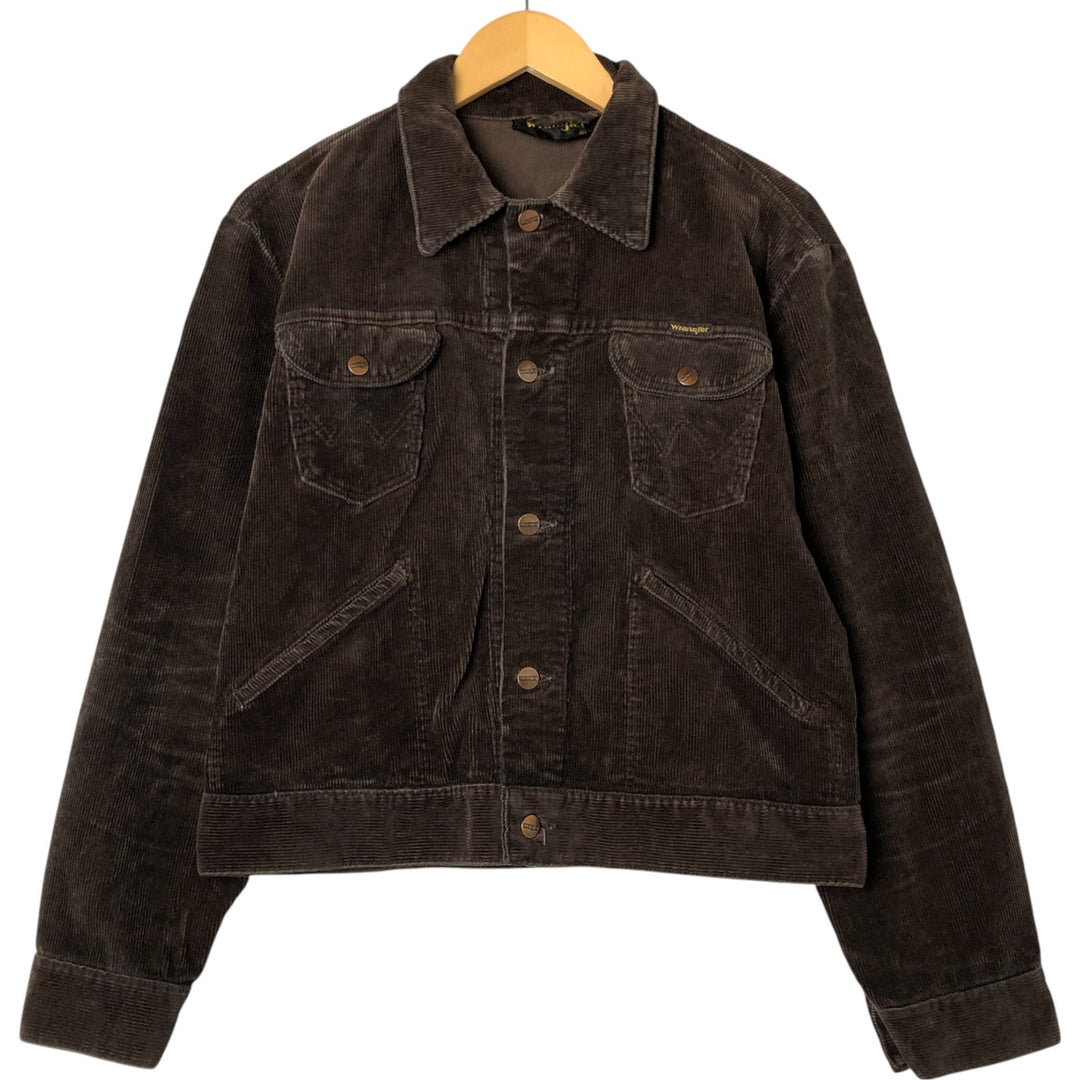Wrangler Corduroy Jacket, Men's M size cotton brown type Vintage Second Hand