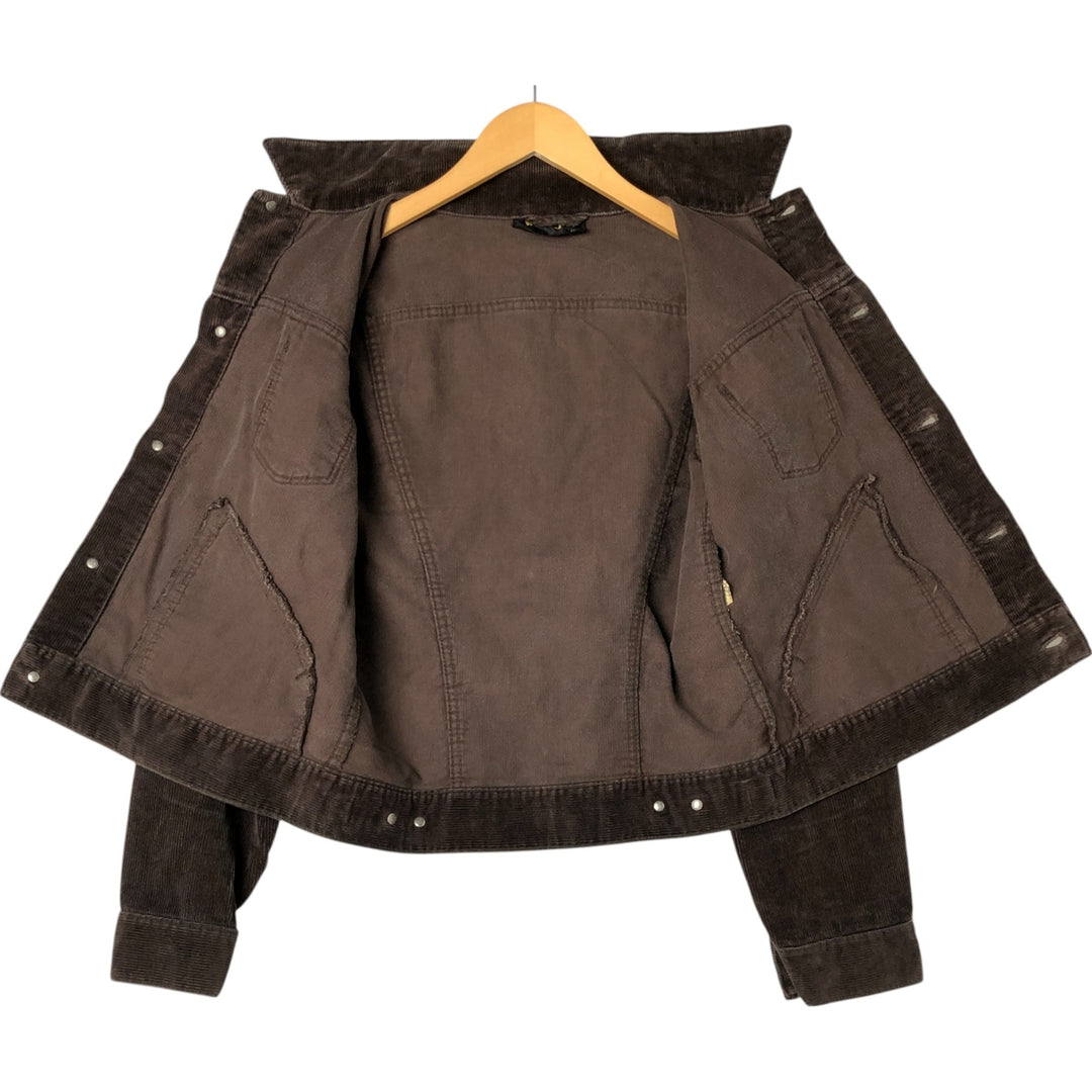 Wrangler Corduroy Jacket, Men's M size cotton brown type Vintage Second Hand